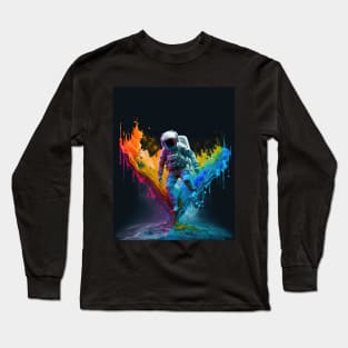 Astronaut Splashdown: A Spacewalk Adventure Long Sleeve T-Shirt